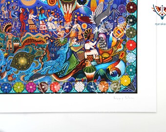 神々の誕生 - 90 x 50.6 cm - 36 x 20 インチ - ファインアート