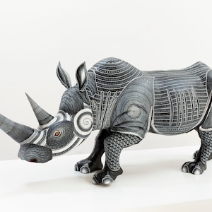 Alebrije - Imperial Rhinoceros - 94.5 in. - Mexican folk art - Fine arts