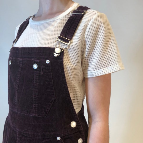 Vintage DKNY Blackberry Corduroy Overalls