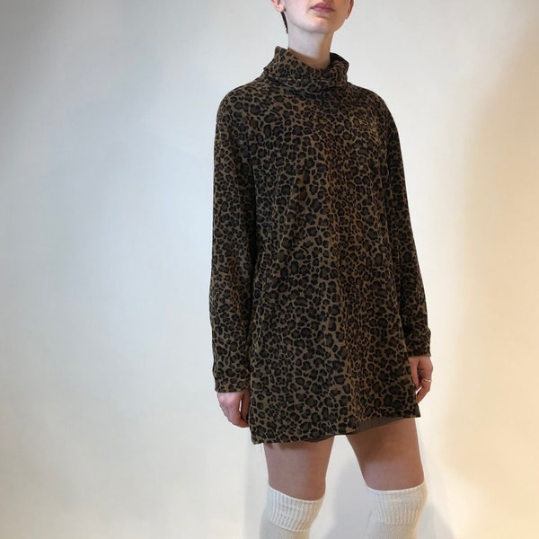 Vintage Velour Cheetah Tunic!