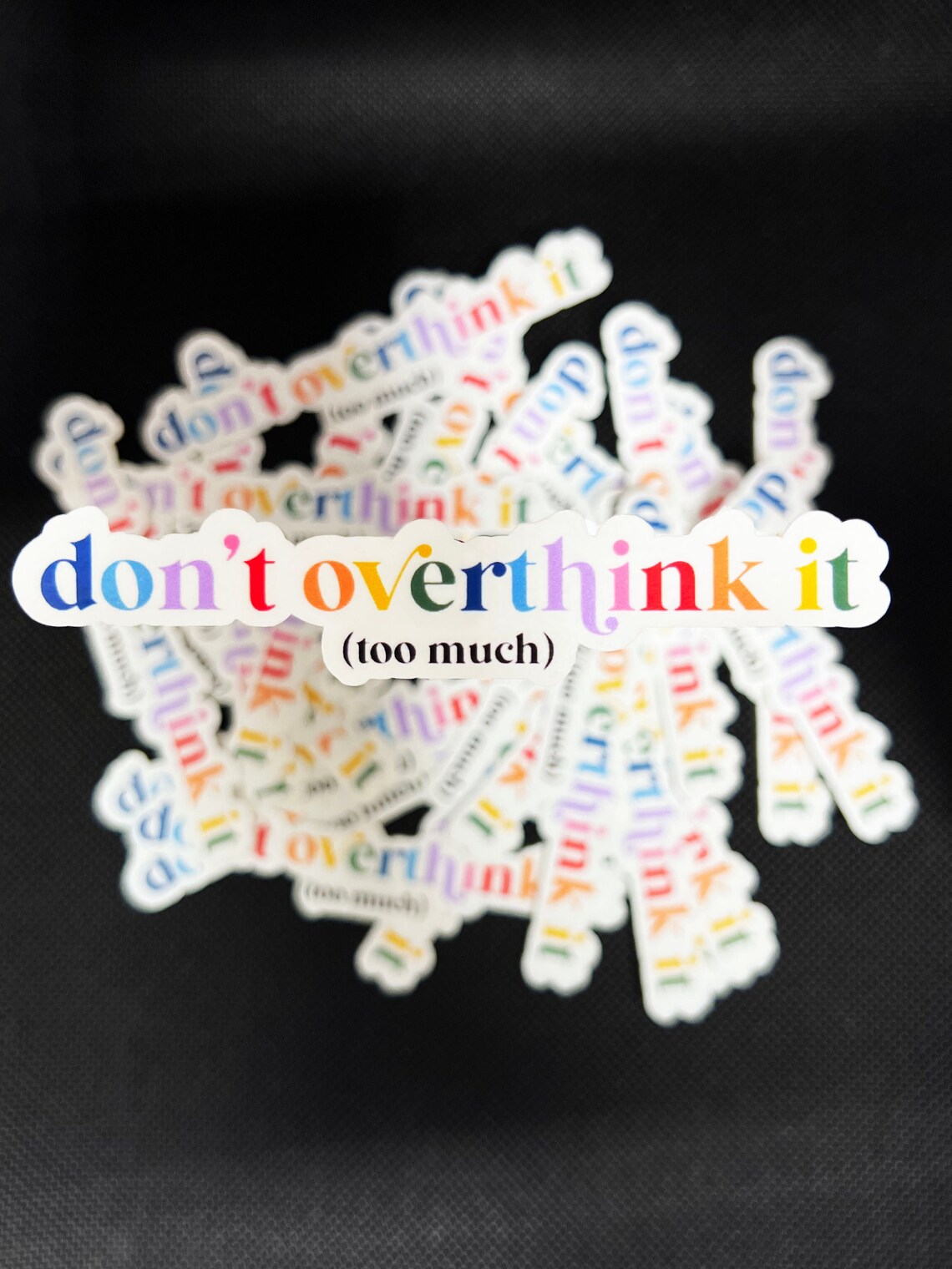 Don't Overthink It Sticker, Overthinking, Overthinker, Mental Health ...