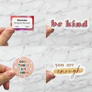 PICK YOUR OWN Stickers | Mental Health Sticker Pack | Custom Sticker ...
