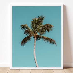 Palm Tree Print | Beach Photography | Tropical Prints | Beach Wall Decor | Digital Download | PRINTABLE