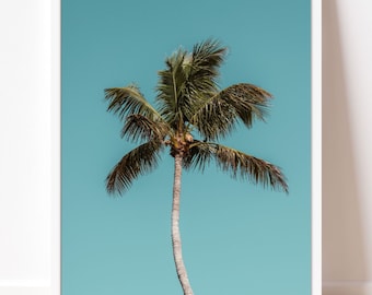 Palm Tree Print | Beach Photography | Tropical Prints | Beach Wall Decor | Digital Download | PRINTABLE