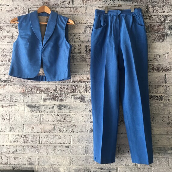 1970’s designer vest/pant suit combo