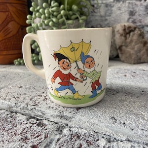 Vintage mid century Stavangetflint gnome mug