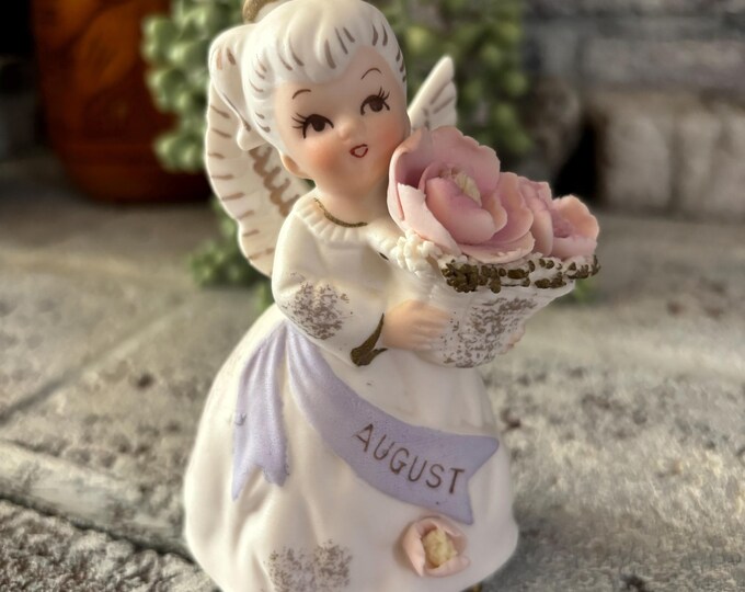 Vintage Lefton August Angel Collectible - Etsy