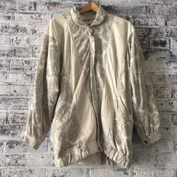 Totally 80s Italian leather, baggy jacket