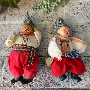 Vintage Russian Cossack Chub Doll Ukrainian Nikolai Gogol Character USSR 1960s