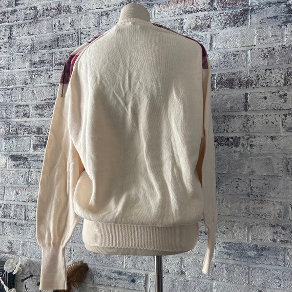 Vintage 80’s/90’s Scottish- cotton v-neck sweater - image 3