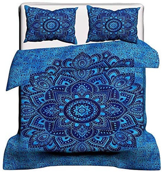 Indian Ombre Mandala Duvet Cover Handmade Bedding Bedspread Etsy