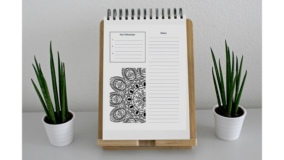 ADHD Notes Printable Notebook Paper, Doodle Note Taking (Digital Download)