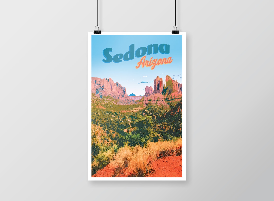 Art for Travelers, Nature Print Home Decor, Sedona Arizona Travel