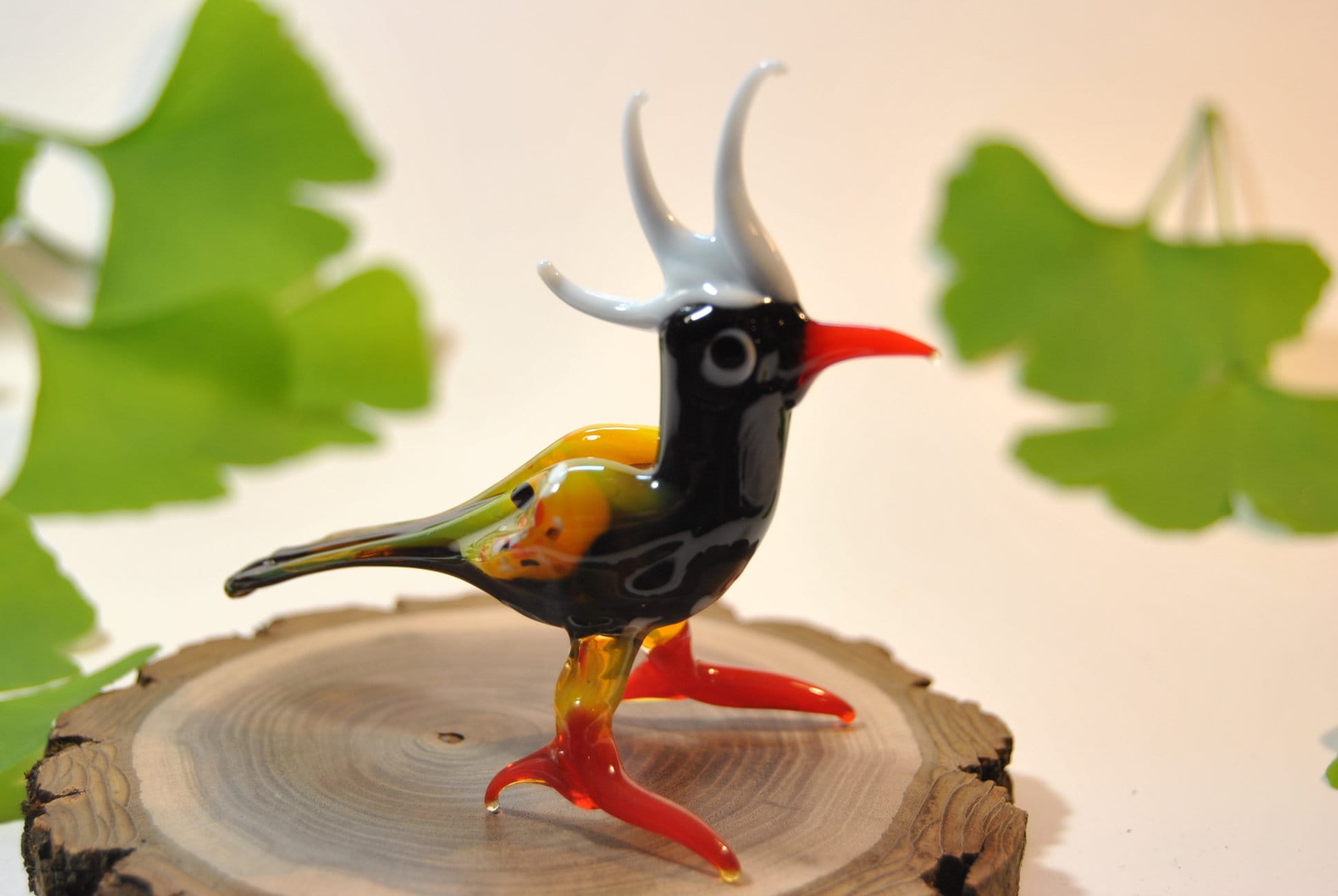 Vintage Glass bird Figurine Tiny gift bird sculpture glass Etsy