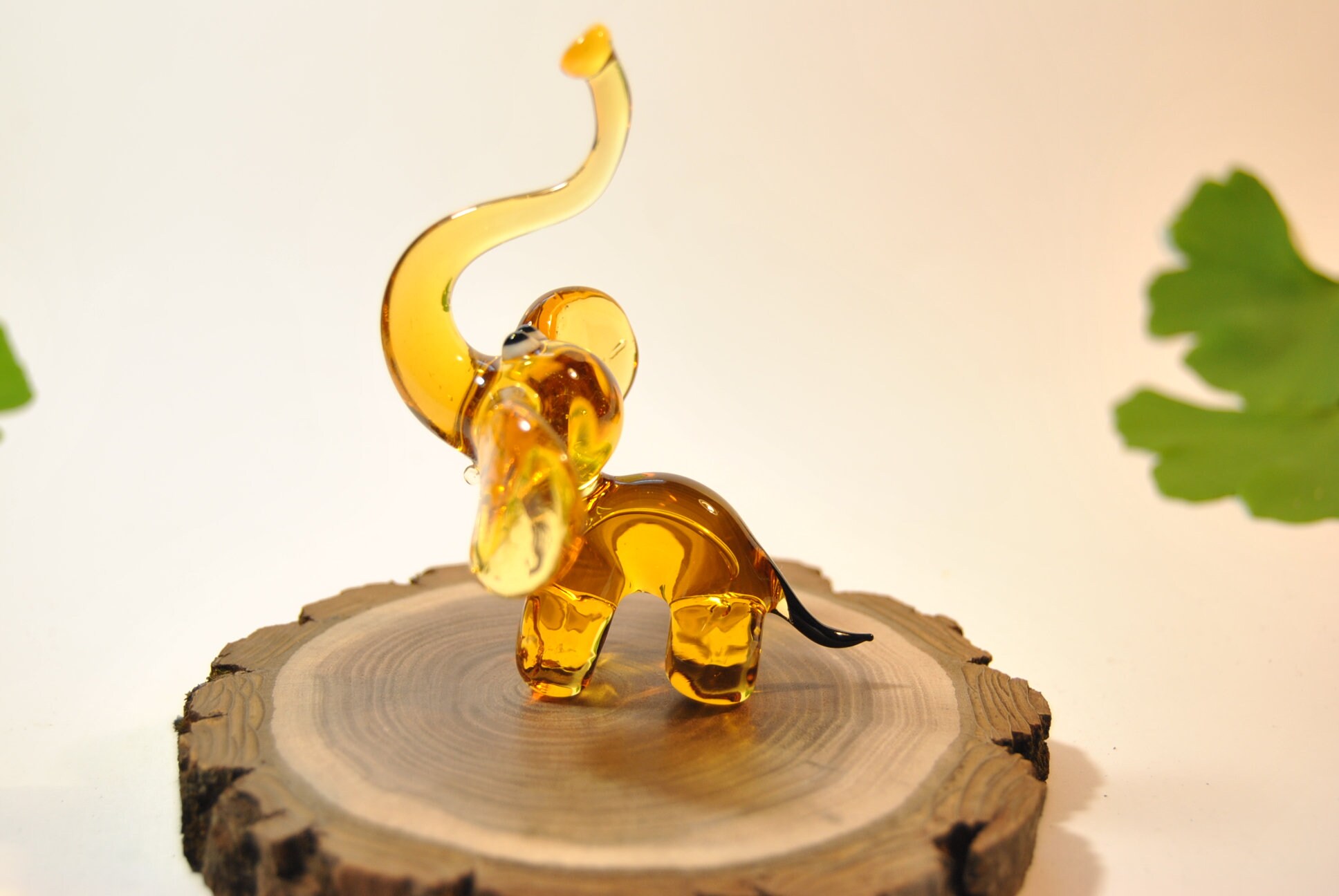 Vintage Glass Elephant Figurine Tiny Gift Elephant Etsy New Zealand