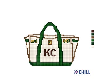 Personalized Boat Tote Needlepoint Kit: Beginner-Friendly Coastal Design