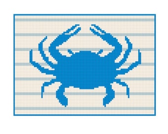 Blue Crab - Coastal Charm Series Needlepoint Canvas
