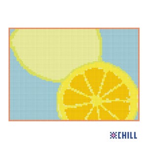 Lemon Slice Needlepoint Canvas - Fruit Needlepoint Series