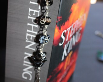 Black Glass Bead Bookmark