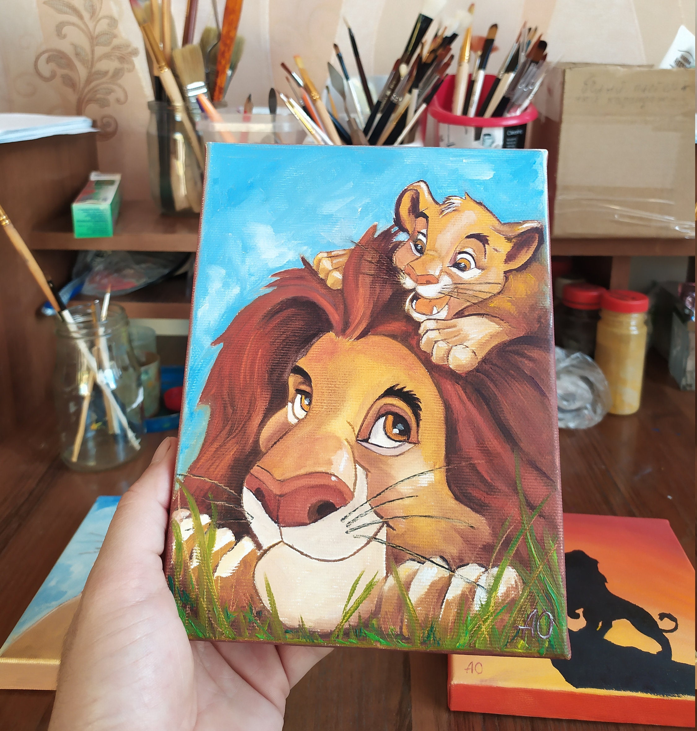 Miniatures Kids Room Decor Nursery Wall Decor Lion King Etsy