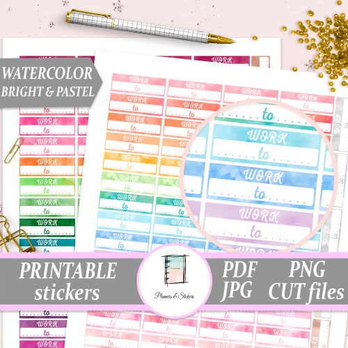 Printable Planner Stickers Erin Condren Vertical Weekly | Etsy