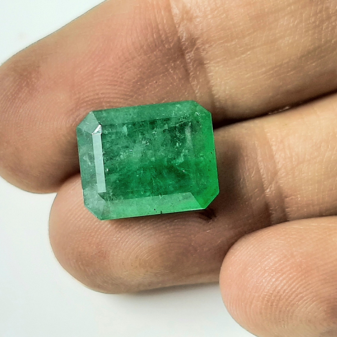 Natural Faceted Emerald Loose Gemstone Fine Quality Zambia Etsy