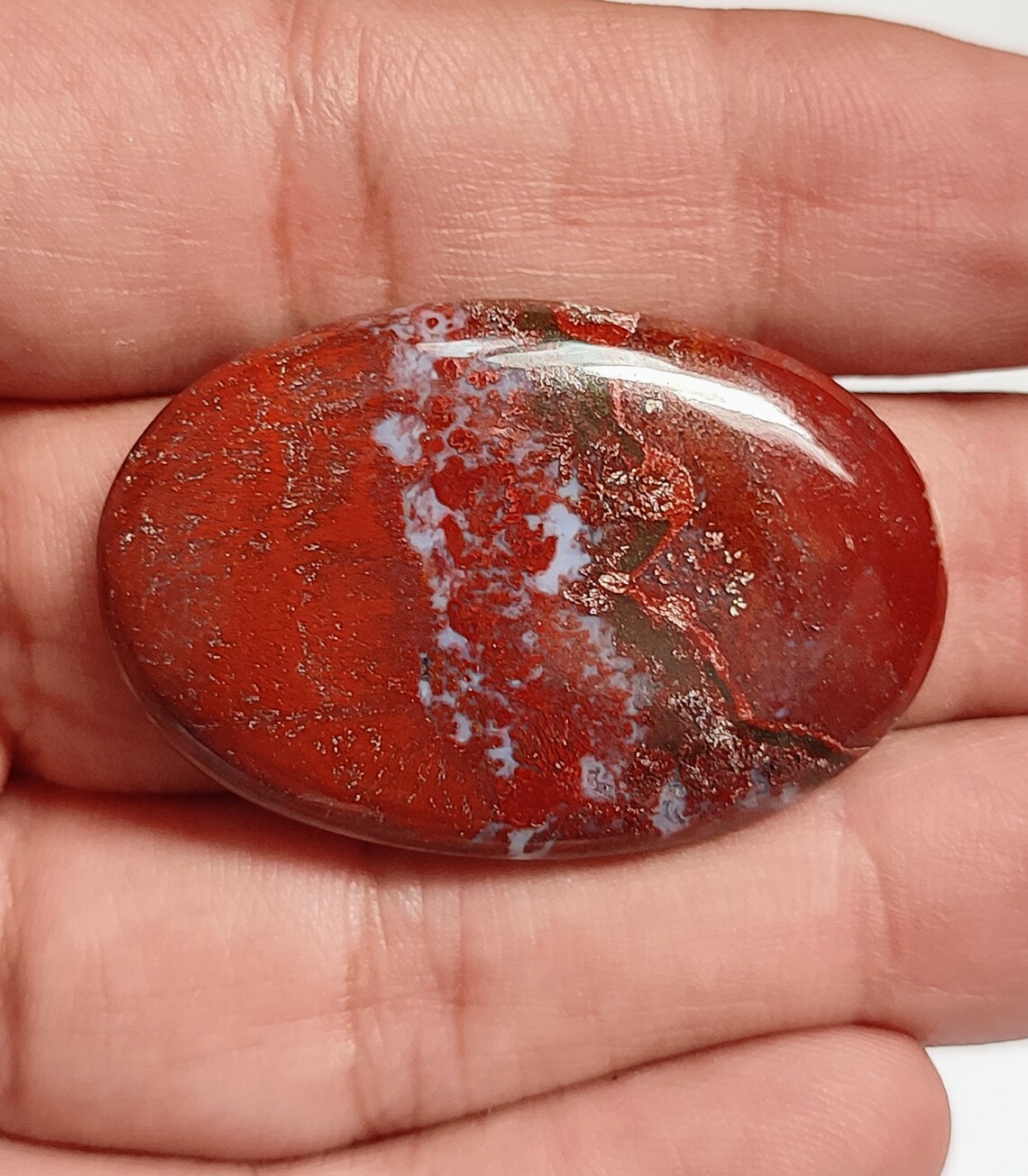 Red Moss Agate Cabochon Very gorgeous Gemstone Natural | Etsy