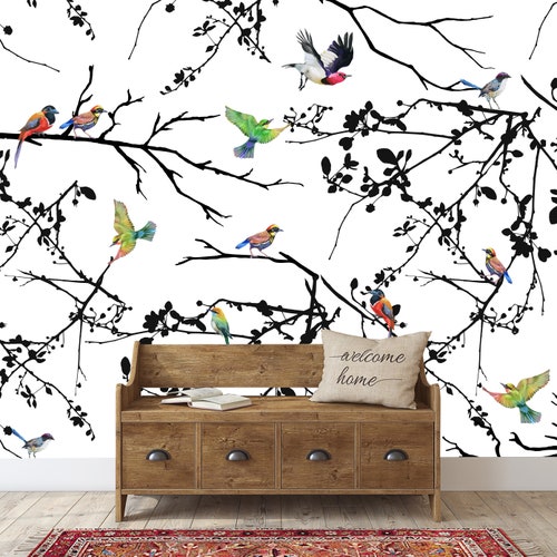 Peel And Stick Bird Wallpaper
