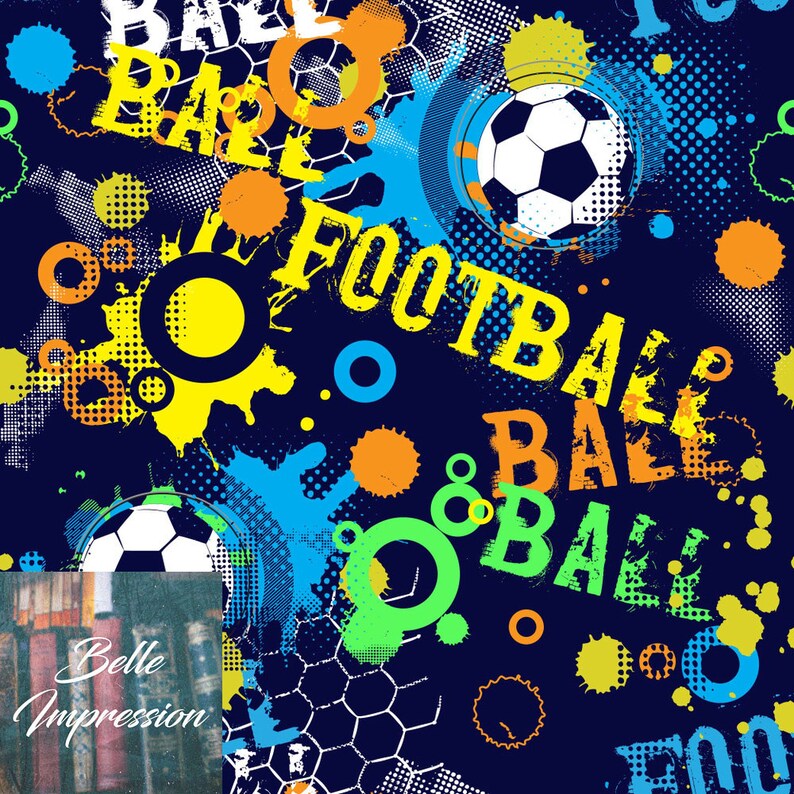 Abstract football pattern for boys