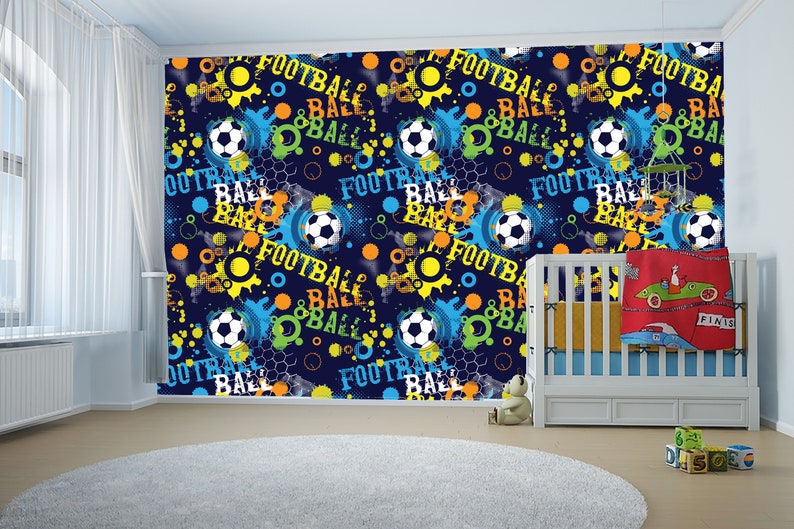 Abstract football pattern for boys