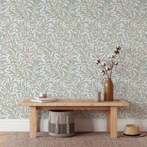 Willow Bough William Morris Classic Wallpaper | Peel & Stick or Traditional Paste the wall | Mural | Elegance | Feature Wall