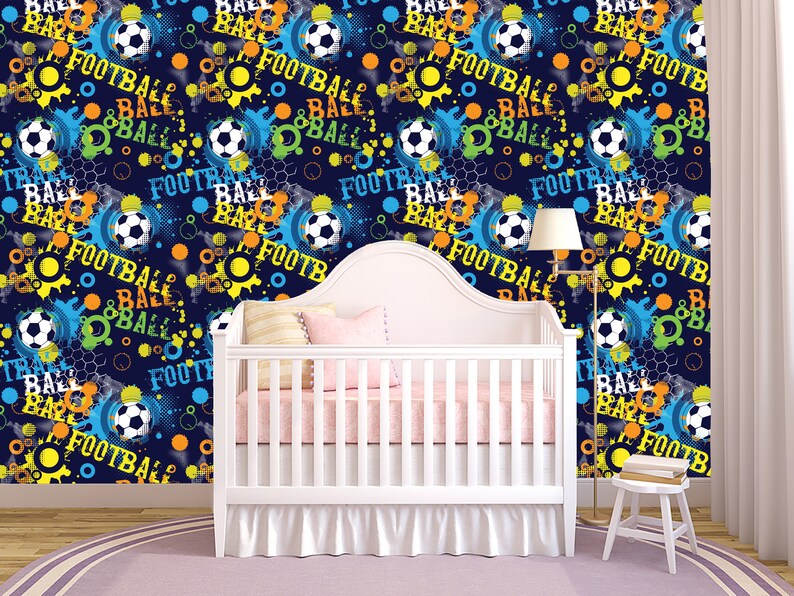 Abstract football pattern for boys