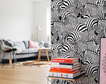 Zebra     | Zebra    Removable Wallpaper | Peel and Stick |  #41AC