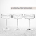 Champagne coupe/martini glass with engraving | many designs to choose from