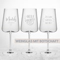 High-quality wine glass with laser engraving - Personalized with various designs