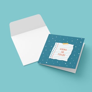 Hang in there - Illustrated greeting card