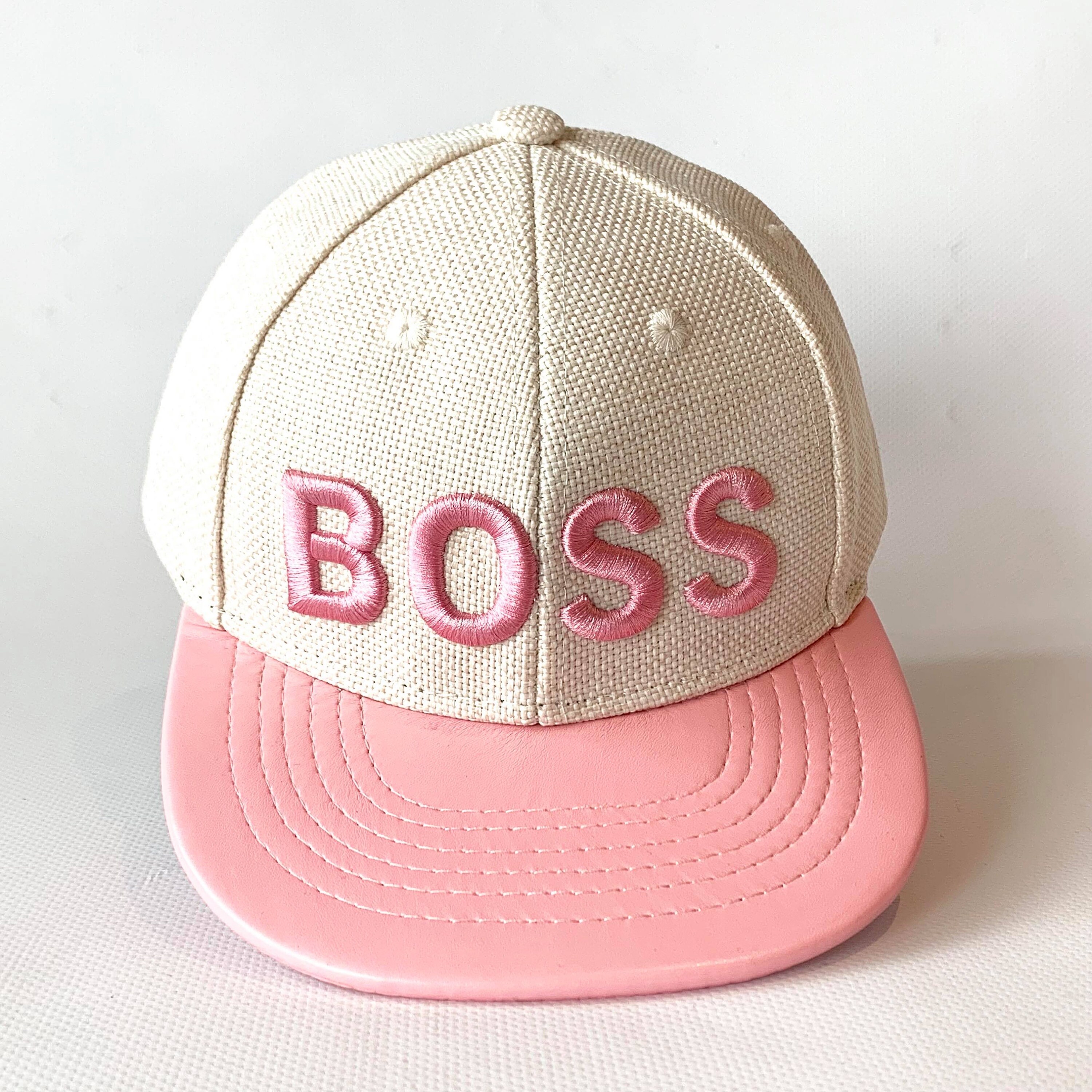BOSS Flat Peak Adjustable Snap Back Cap 