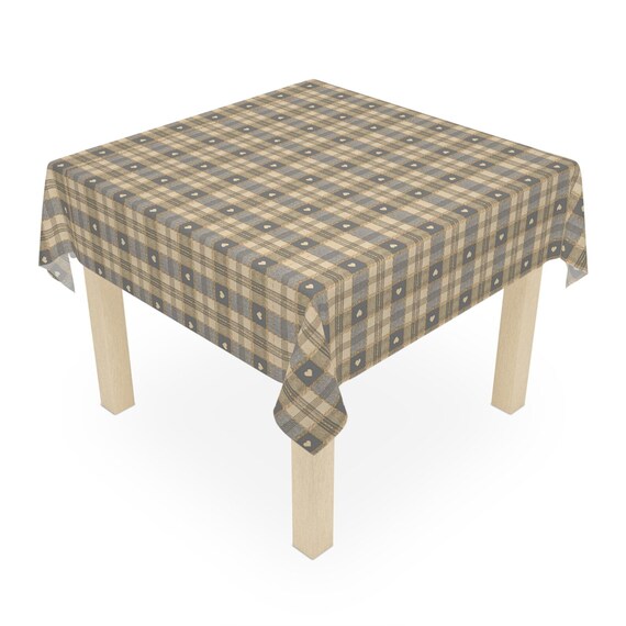 Table Cloth Wipeable Tablecloth PVC Plastic Wipe Clean Waterproof Square Table Cover Protector for Kitchen Picnic Outdoor Indoor (Grey)