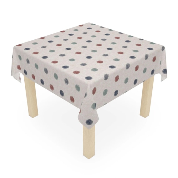 Table Cloth Wipeable Tablecloth PVC Plastic Wipe Clean Waterproof Square Table Cover Protector for Kitchen Picnic Outdoor Indoor(4Y8-06)