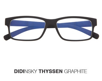 Blaulichtfilter Brille für Damen und Herren. Blaufilter Brille mit stärke  oder ohne sehstärke für Pc Didinsky Thyssen - .de