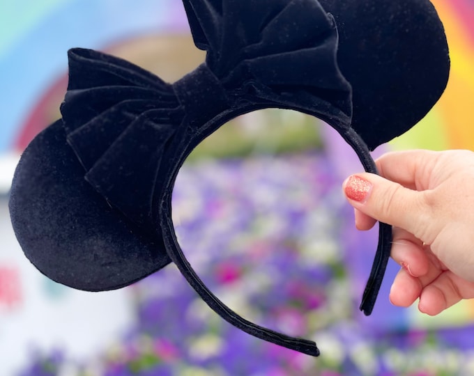 Classic Black Velvet Ears