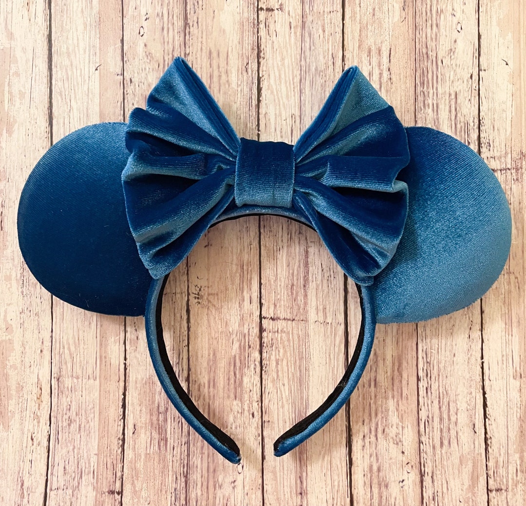 Midnight Blue Velvet Ears - Etsy