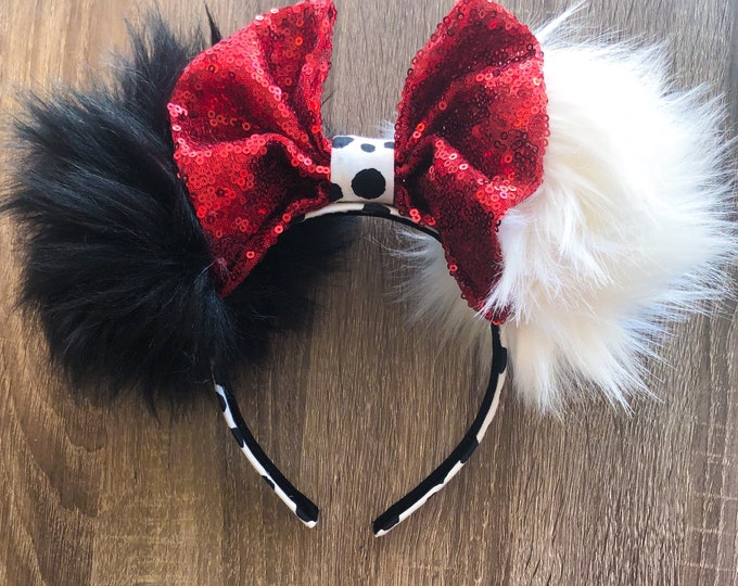 Cruella DeVille Inspired Ears