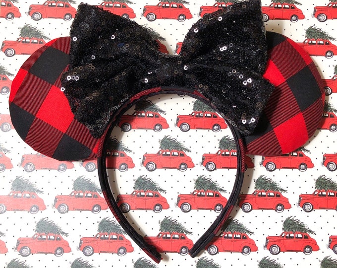Buffalo Plaid Ears