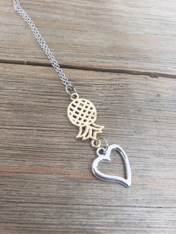 pineapple necklace - petite pineapple pendant, upside down pineapple