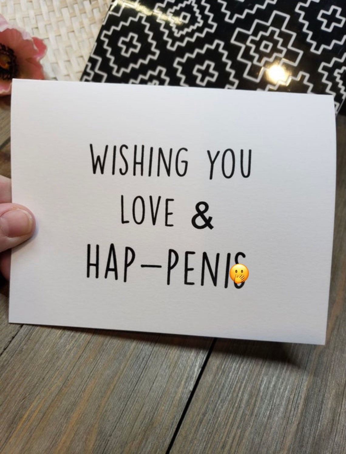 Wishing You Love and Hap-penis Card Funny Card Adult | Etsy