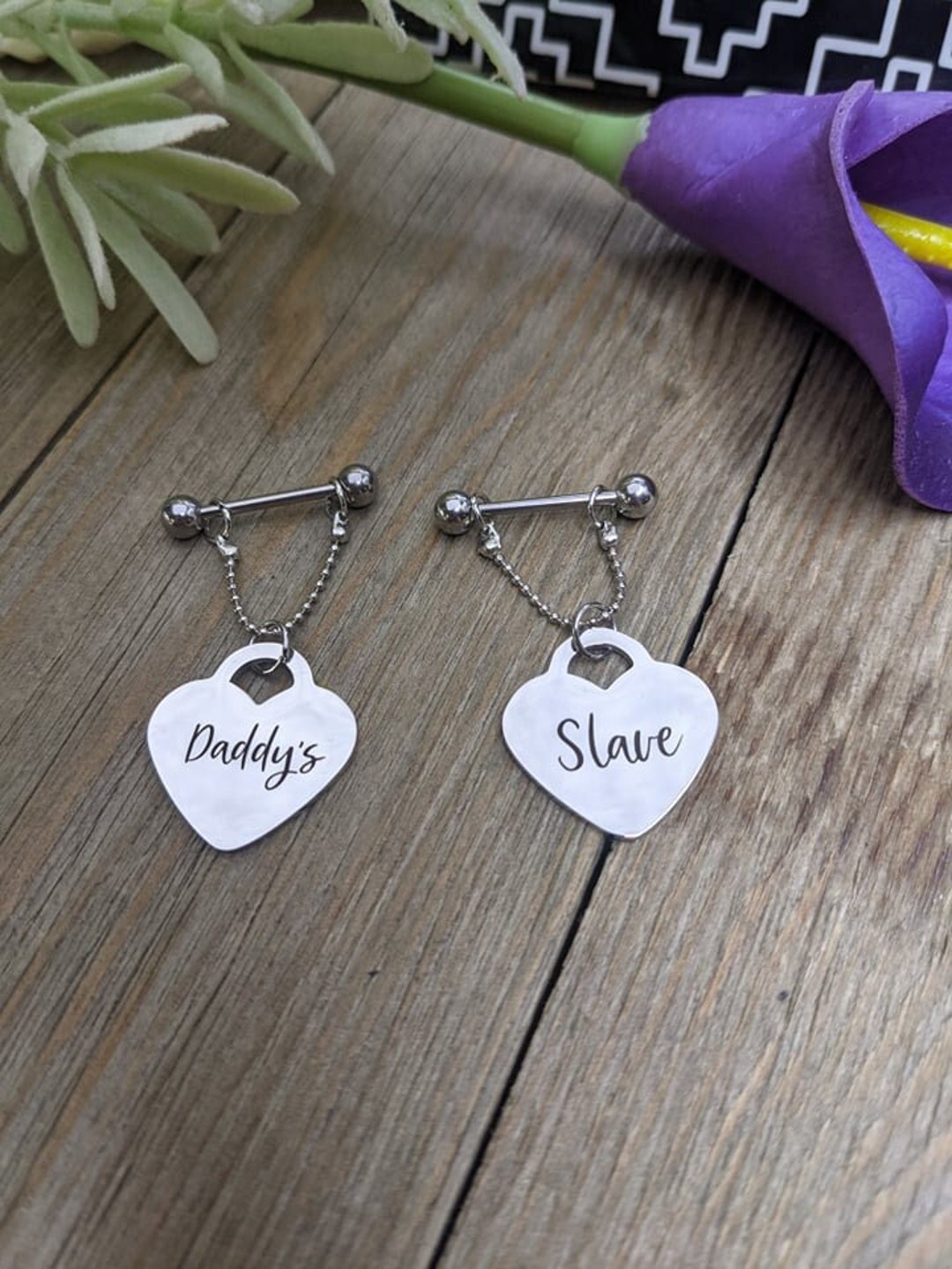 Daddy s Slave Pierced Nipple Jewelry Pierced Nipples Nipple