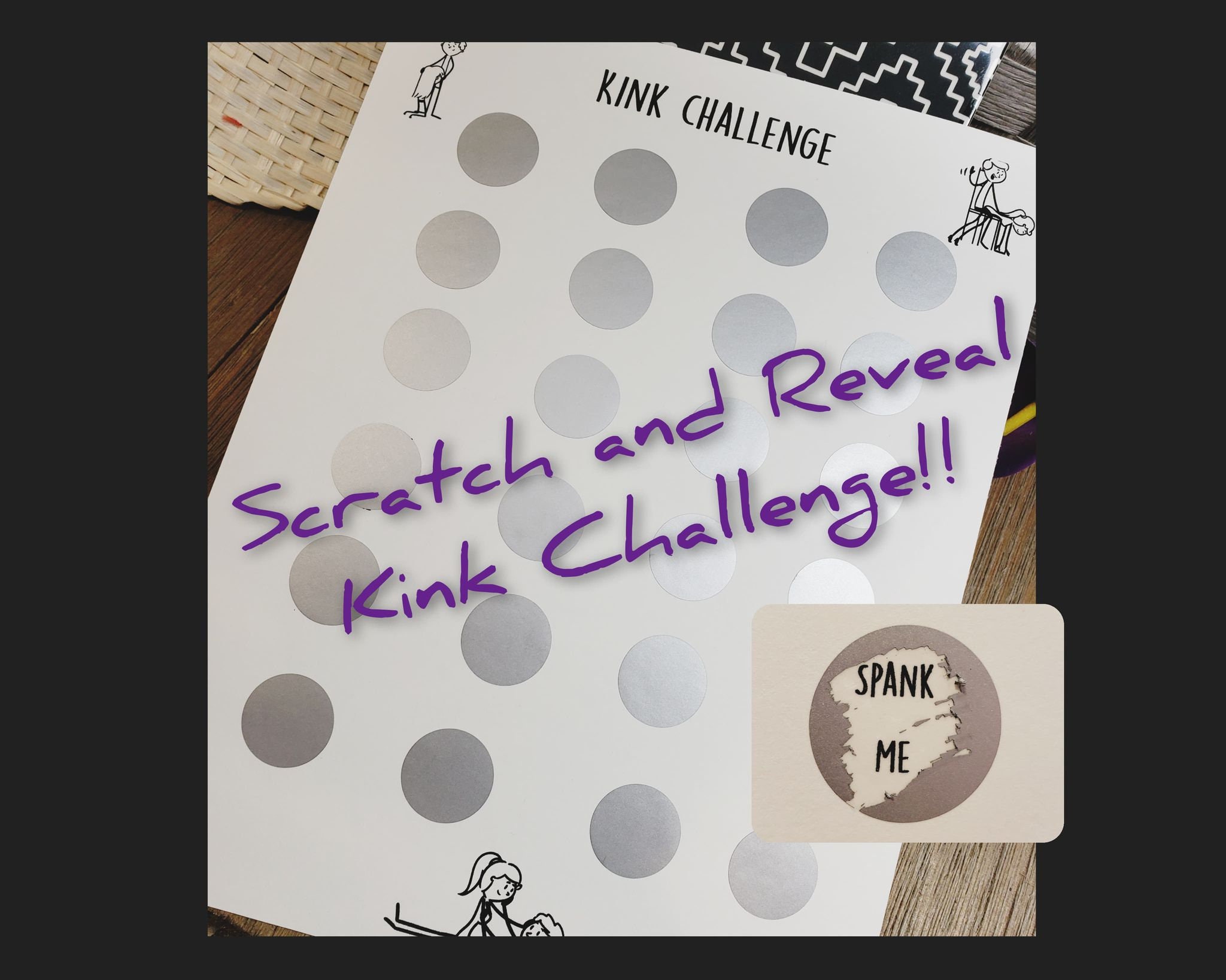 24 Day Kink Challenge 24 Scratchers Gift for Husband pic