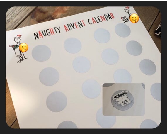 Naughty Advent Calendar, 24 Scratchers, Christmas, Gay, Husband, Boyfriend,  Girlfriend, Wife, Sex, Blow Job, Anal, Surprise,mature, Lesbian - Etsy