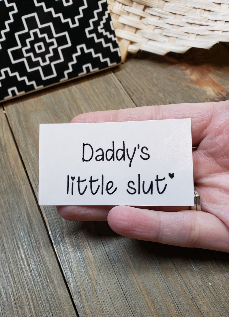 Daddys Little Slut Temporary Tattoos Xxx Sexy Etsy 